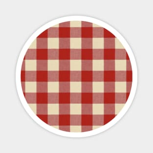 Red & white gingham Magnet